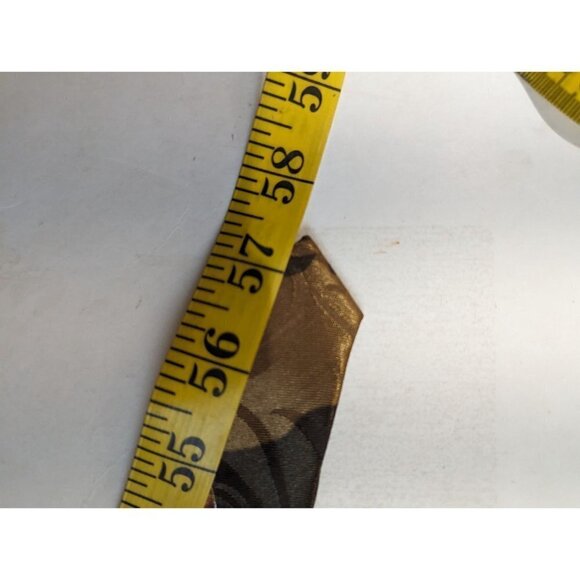 Men’s Tie, Fratello, Hand Made HORS print necktie  57.5 in - Picture 6 of 6